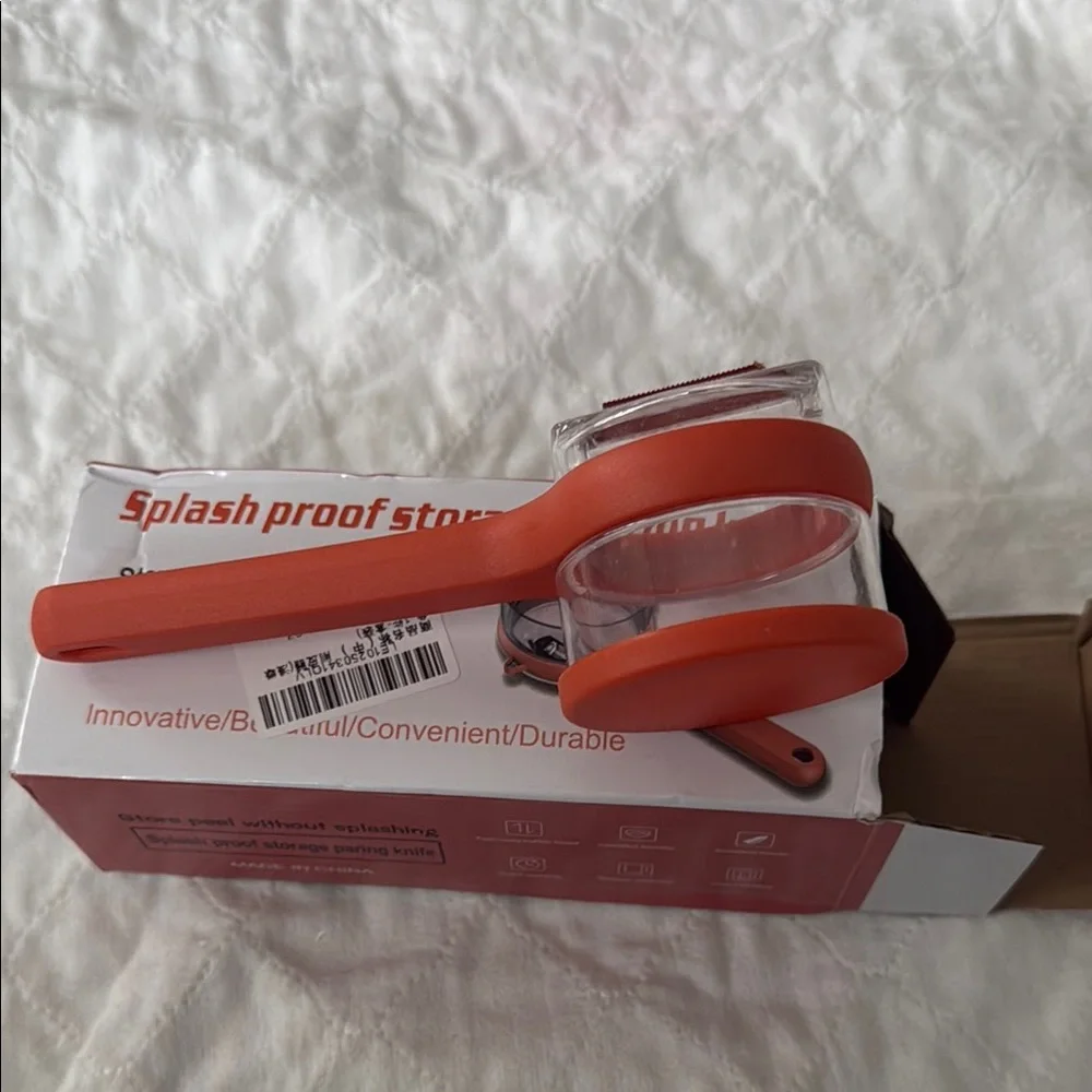 Orange Splash Proof Paring Knife